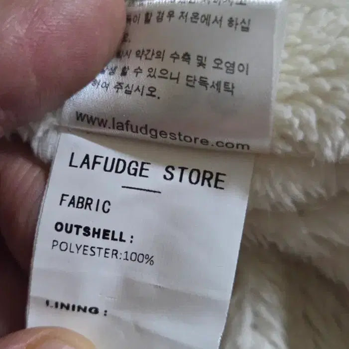 [BUNJANG] LaFudgeStore Heavy Fleece Hoodie Jacket / 라퍼지스토어 헤비 플리스 후드 점퍼