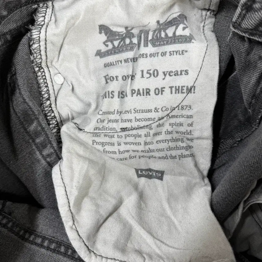 [BUNJANG] Levi's 555 Black Wash Jeans / 리바이스 555 블랙 워싱진 새제품