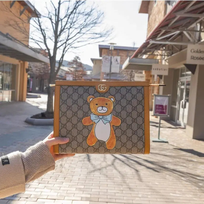 [SOLD OUT] 정품 구찌 카이 테디베어 클러치백 한정판