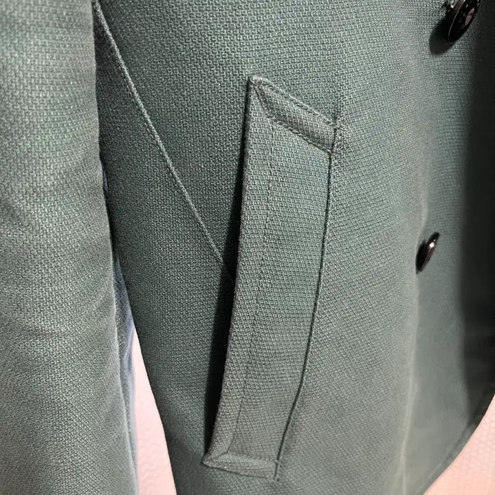 [BUNJANG] Lacoste Men's Double Pea Coat (Size 95) / [희귀 디자인/컨디션 최상] 라코스테 남성 더블 피코트 (95사이즈)