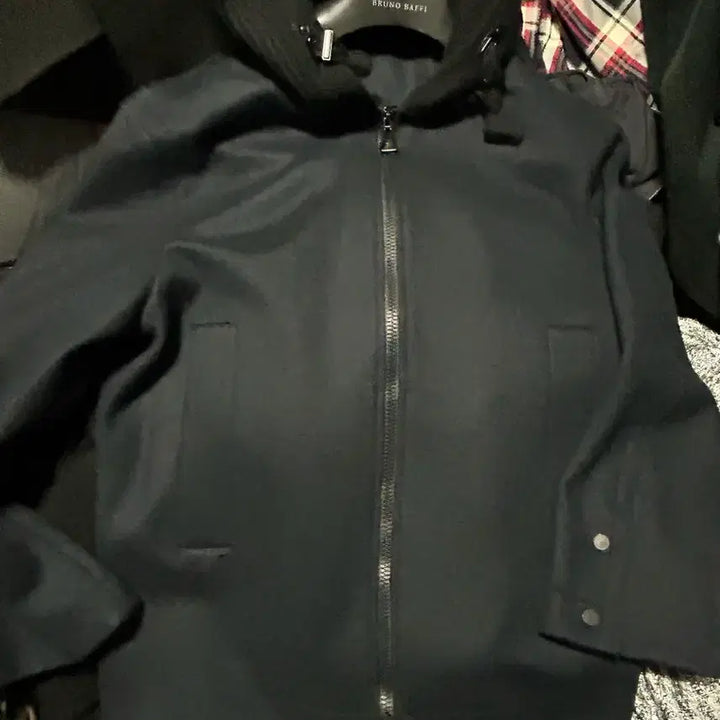 [BUNJANG] Solid Homme Wool Short Coat / 솔리드 옴므 집업 후드 울 숏 코트 48 진네이비