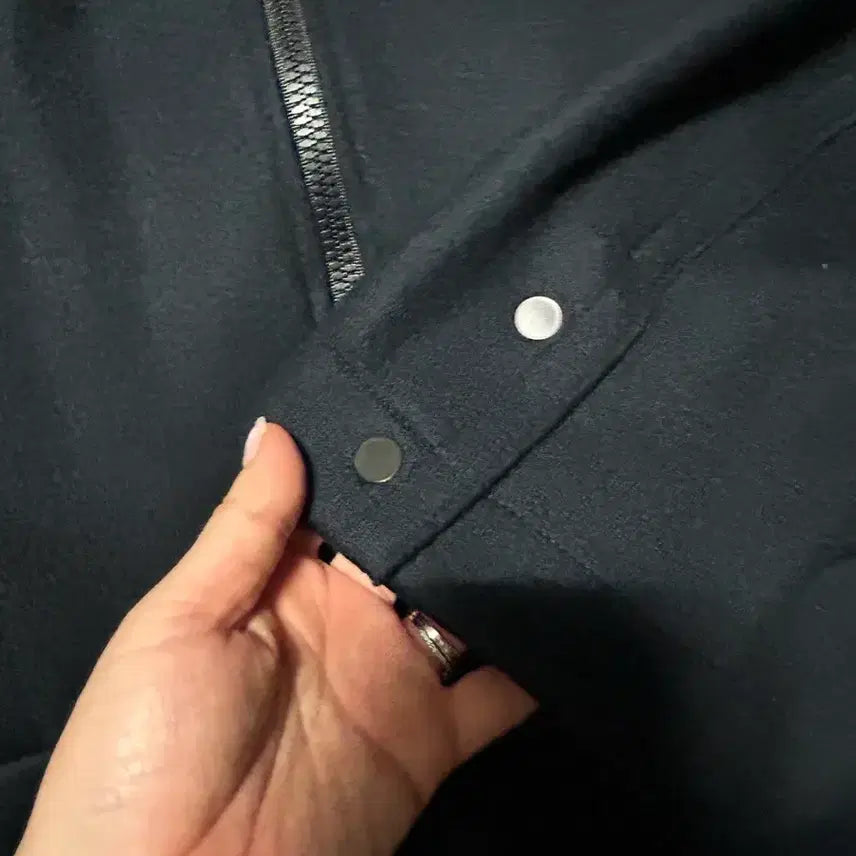 [BUNJANG] Solid Homme Wool Short Coat / 솔리드 옴므 집업 후드 울 숏 코트 48 진네이비