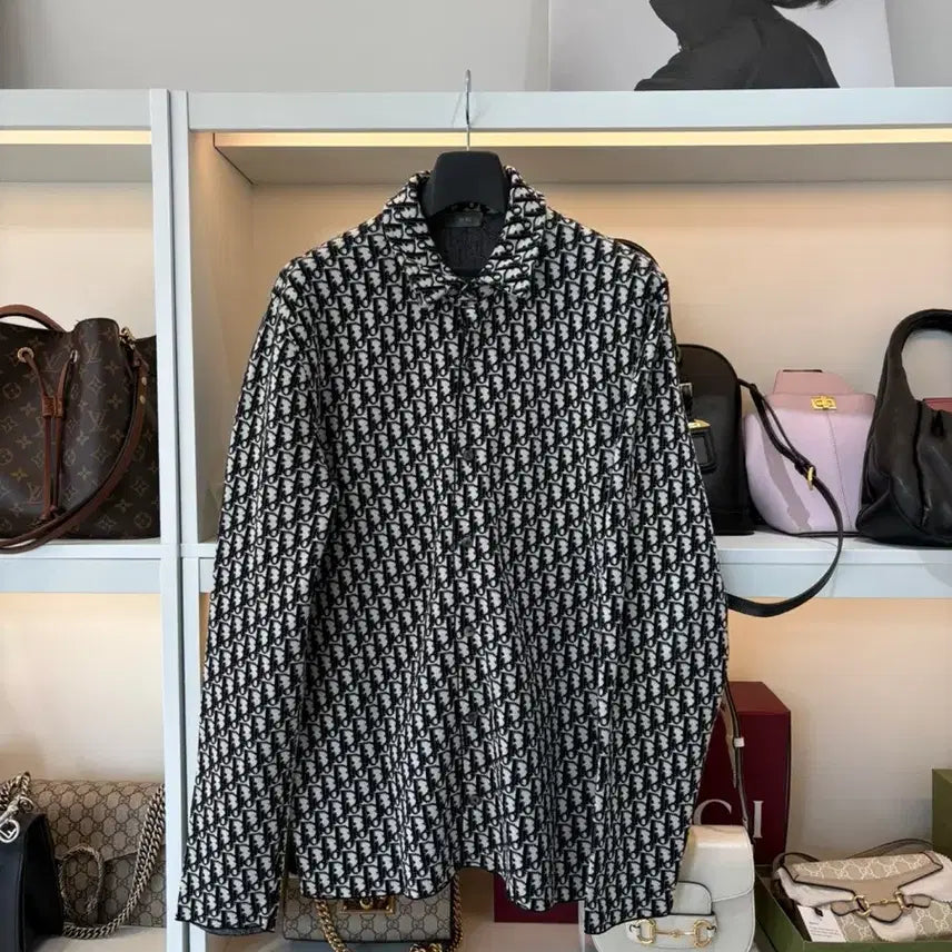 [BUNJANG] Dior Oblique Knit Shirt / [정품/M] 디올 오블리크 니트 셔츠