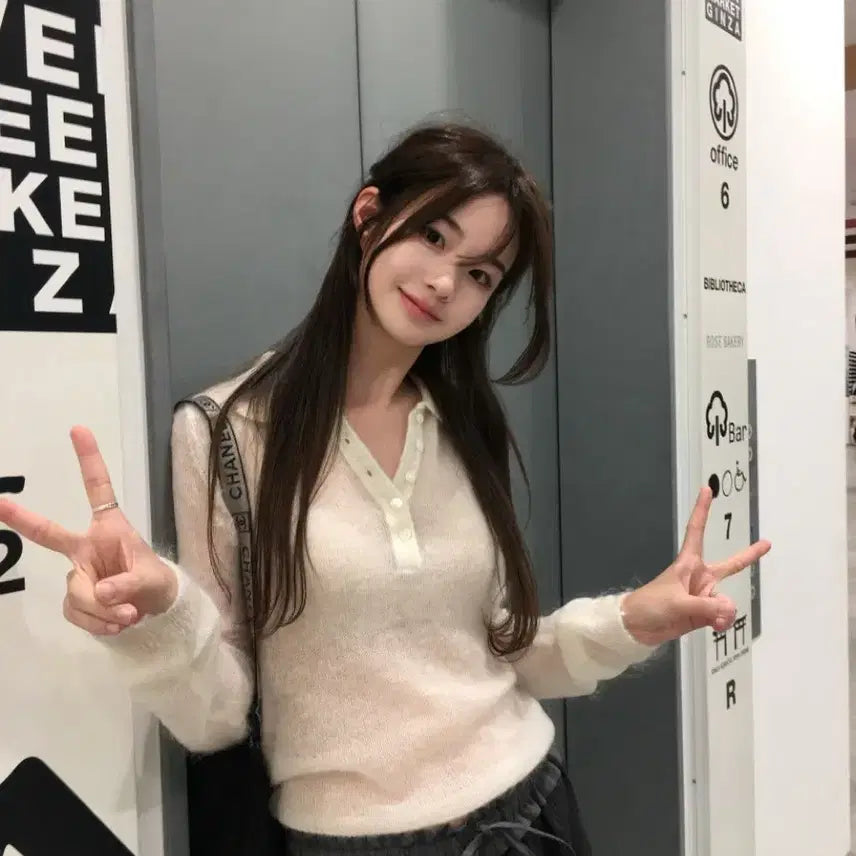 [BUNJANG] Generic Mohair Blend Knit Sweater / 모헤어30 울30 모헤어 니트