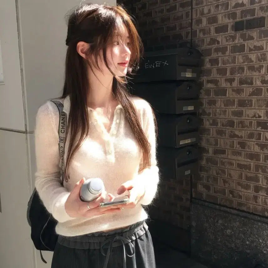 [BUNJANG] Generic Mohair Blend Knit Sweater / 모헤어30 울30 모헤어 니트