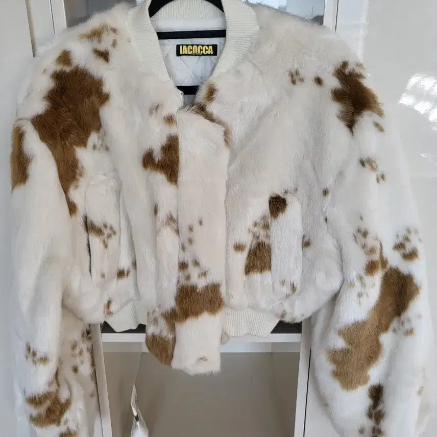 [BUNJANG] Leopard Shearling Fur Jacket / 레오파드 시어링 퍼자켓