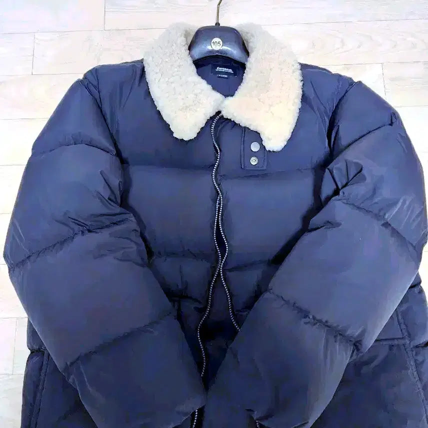 [BUNJANG] Covernat Faux Fur Collar Short Puffer Jacket 105 / 커버낫 양털카라 숏패딩 105