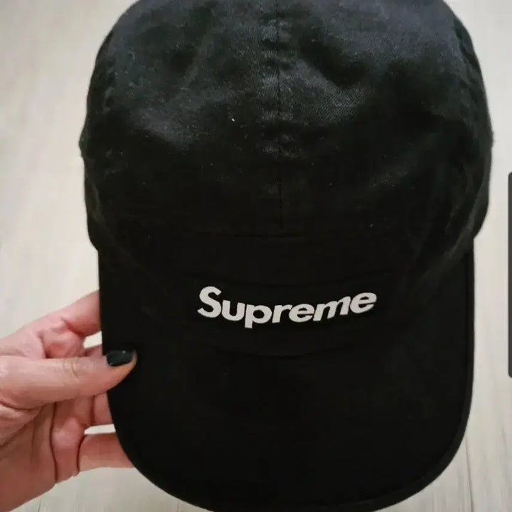[BUNJANG] Supreme Camp Cap Black / 슈프림 캠프캡 블랙