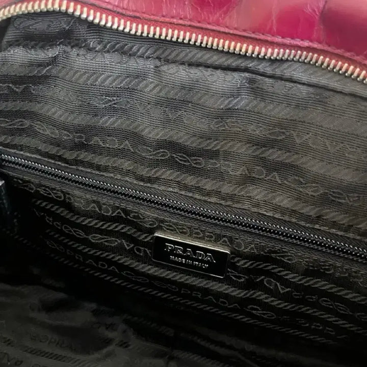 [BUNJANG] Prada Vintage Leather Bowling Shoulder Bag Burgundy / 프라다 빈티지 레더 볼링 숄더백 버건디