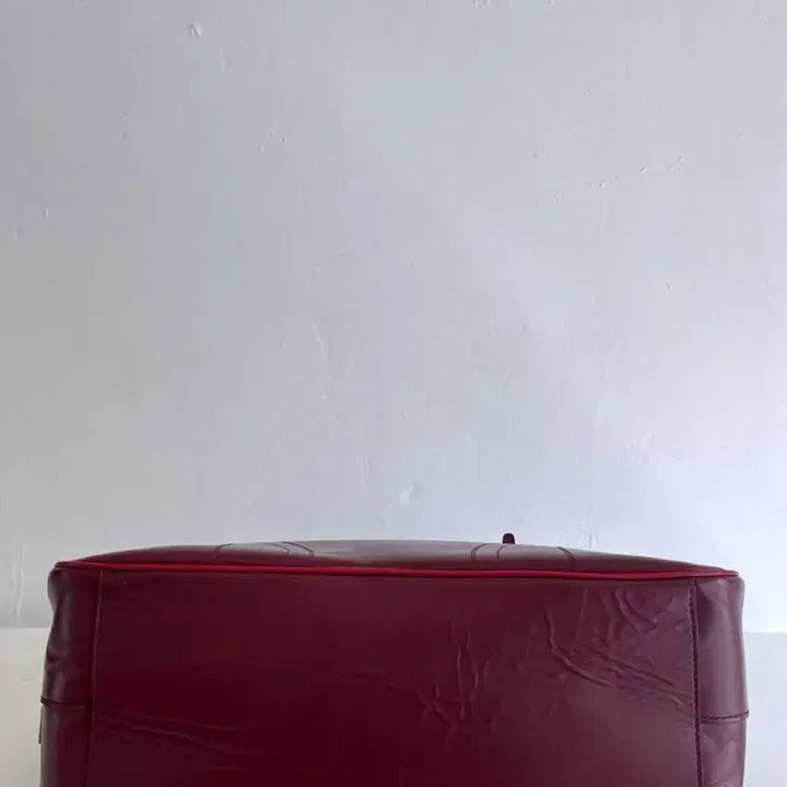 [BUNJANG] Prada Vintage Leather Bowling Shoulder Bag Burgundy / 프라다 빈티지 레더 볼링 숄더백 버건디