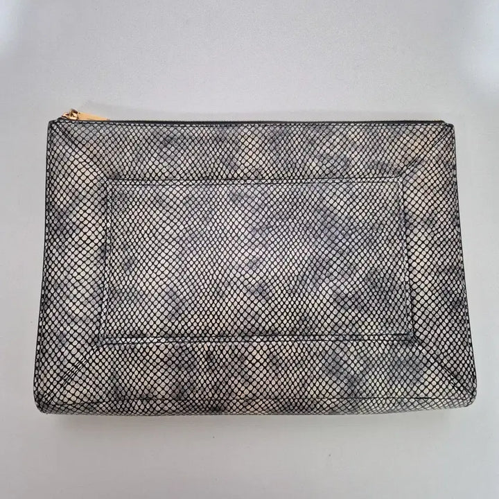 [BUNJANG] Couronne Python Pattern Clutch Bag / 쿠론 파이톤 패턴 클러치백