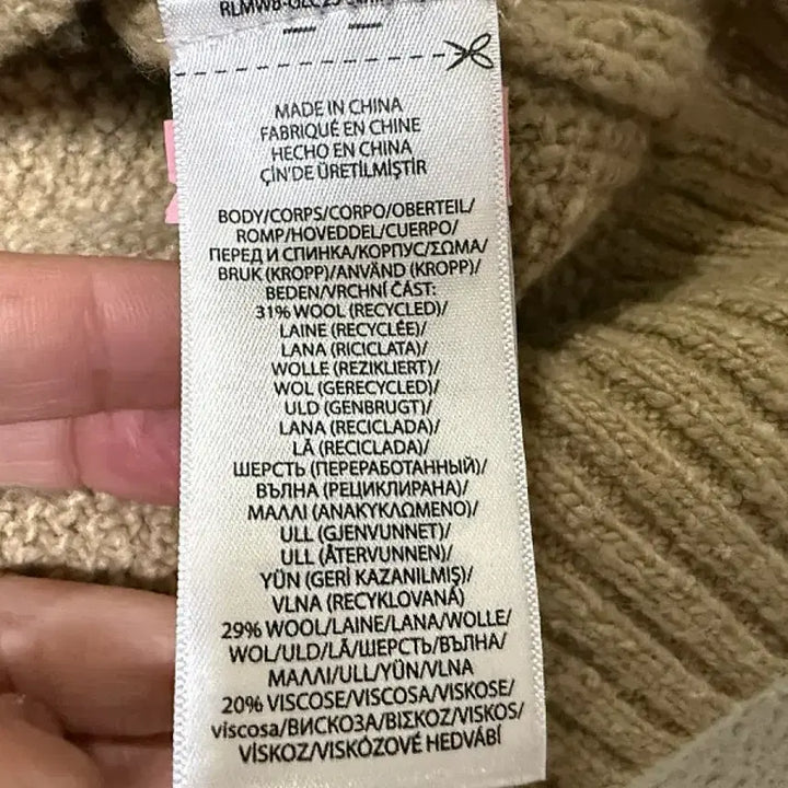 [BUNJANG] Polo Ralph Lauren Wool Sweater Men's / 폴로 랄프로렌 울 스웨터 남성용 95사이즈