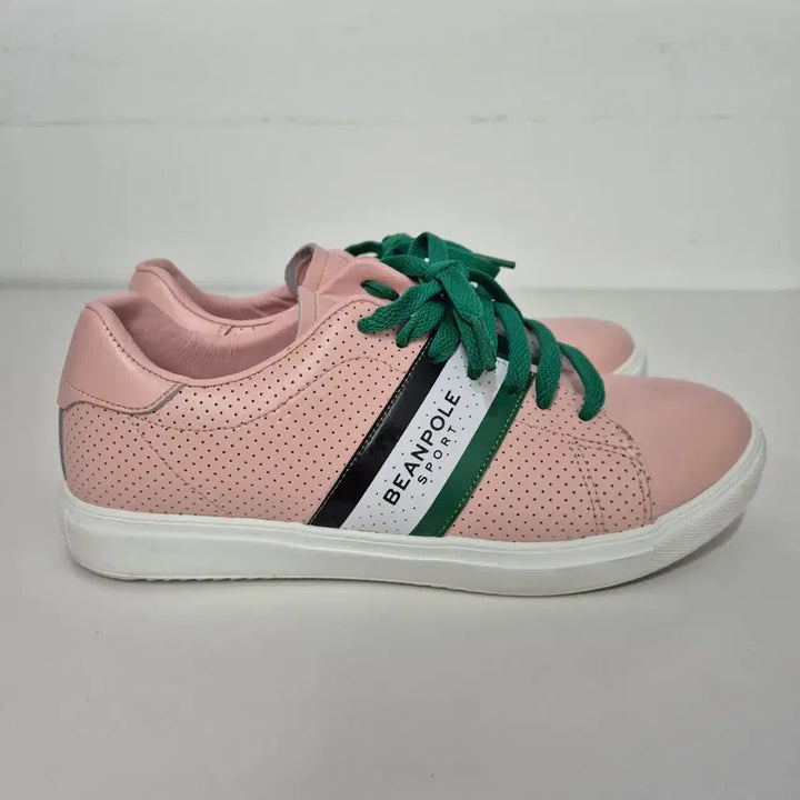 [BUNJANG] Blank Pink Stripe Sneakers / [240]빈폴스포츠 핑크 스트라이프 스니커즈
