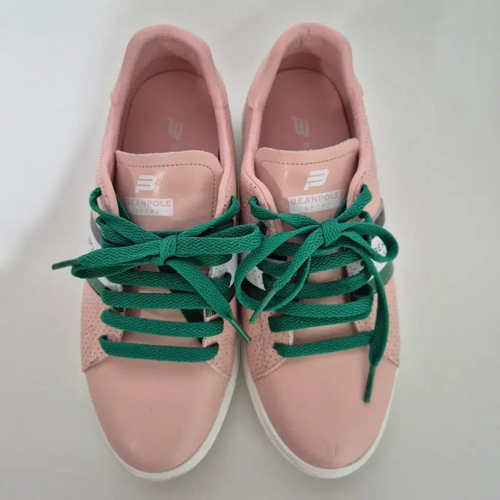 [BUNJANG] Blank Pink Stripe Sneakers / [240]빈폴스포츠 핑크 스트라이프 스니커즈
