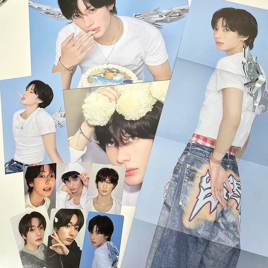 라이즈 앤톤 시그 분철 포카 포스터