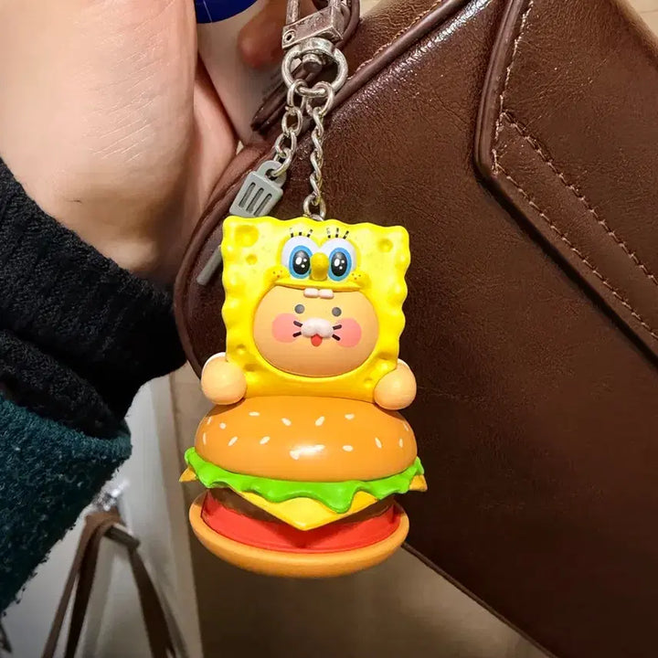 [BUNJANG] Kakao Friends Spongebob Keyring / 카카오 스폰지밥 콜라보 키링