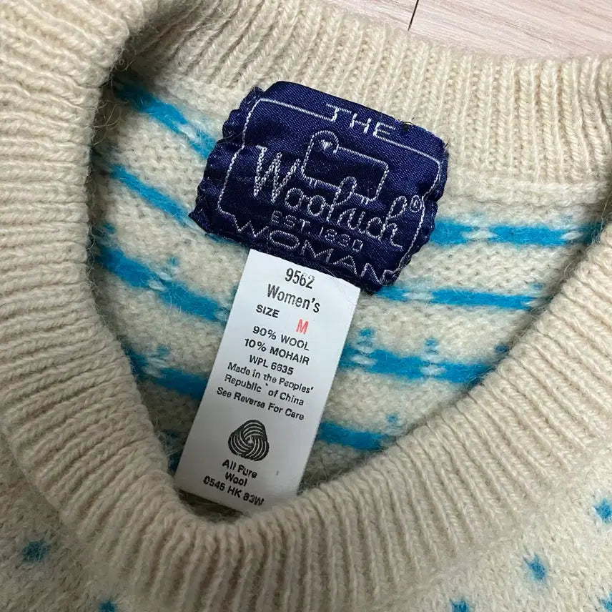 [BUNJANG] Woolrich Nordic Wool Mohair Knit Sweater / 울리치 노르딕 울 모헤어 니트 Woolrich