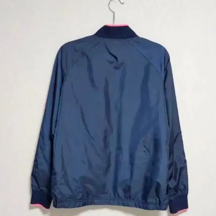 [BUNJANG] Adidas Navy Pink Tri-Stripe Windbreaker Jacket / 아디다스 네이비 핑크 삼선 바람막이 자켓