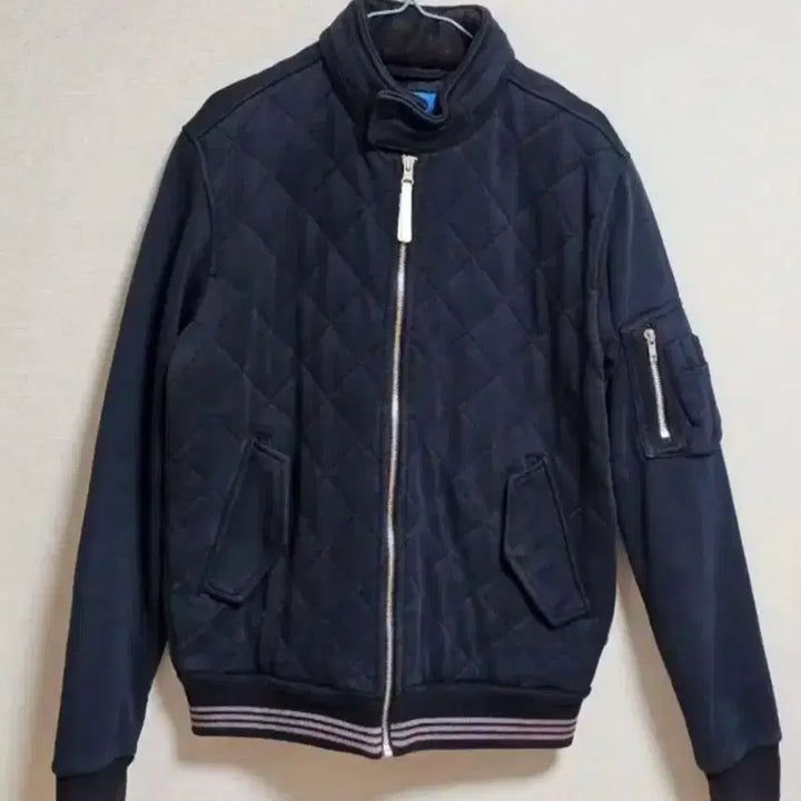 [BUNJANG] Adidas Diamond Quilted Blouson Jacket / 아디다스 다이아 퀄팅 블루종 자켓
