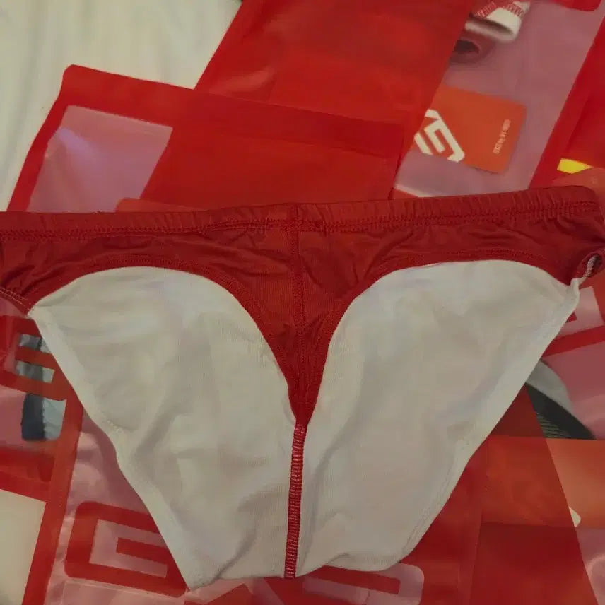 [BUNJANG] GX3 Men's Triangle Underwear Red/White / GX3 남성 삼각  레드/화이트. 라지