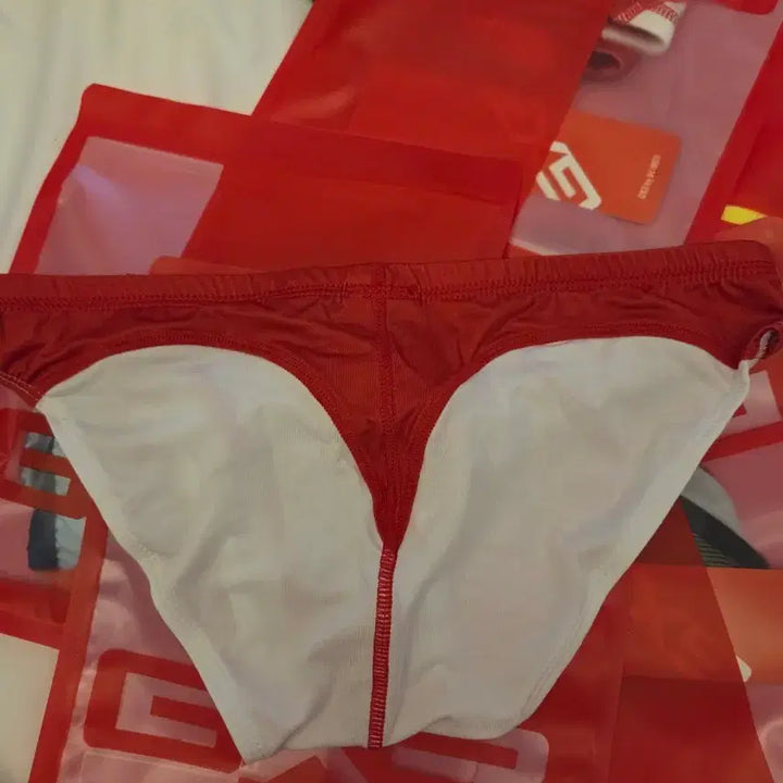 [BUNJANG] GX3 Men's Triangle Underwear Red/White / GX3 남성 삼각  레드/화이트. 라지