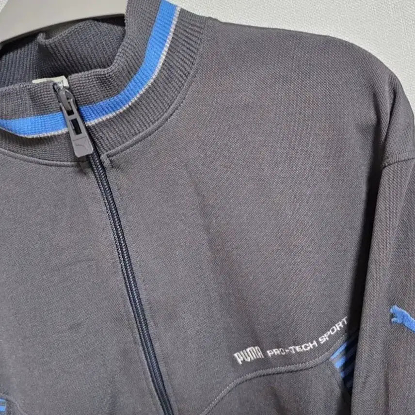 [BUNJANG] Puma Track Color Block Jacket Gray/Blue / 푸마 트랙 배색 자켓 그레이/블루