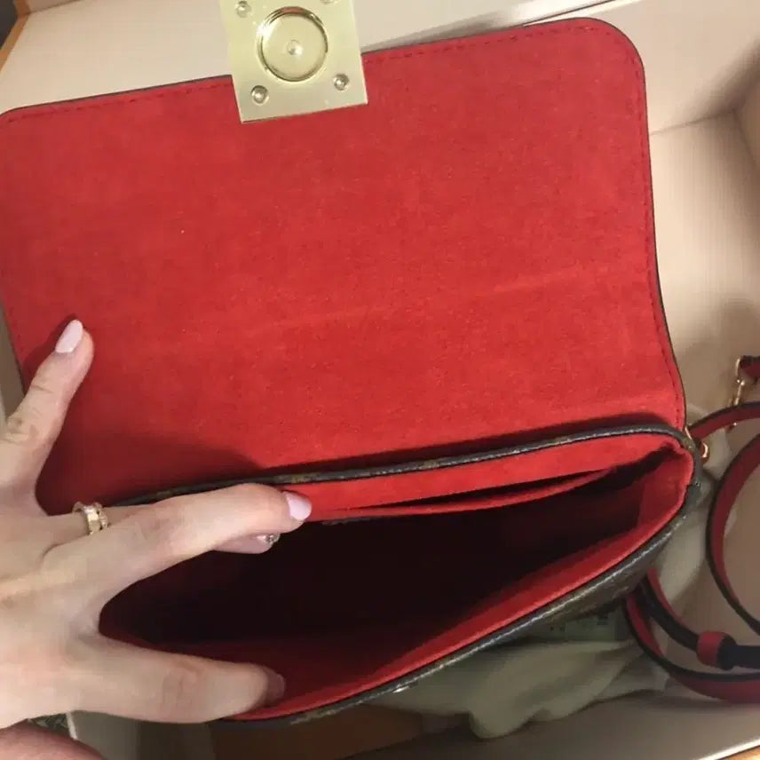 [BUNJANG] Louis Vuitton Red Locky BB Handbag / 루이비통 록키bb 레드 정품 여성 가방