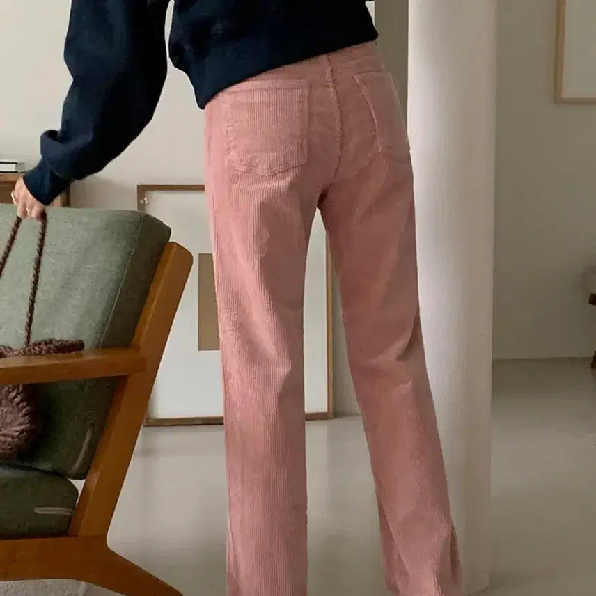 [BUNJANG] Edmore Daily Corduroy Pants Pink L / 에드모어 데일리 일자핏 코듀로이 팬츠 핑크 분홍 L 판매합니다.