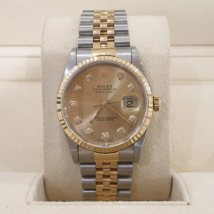 [BUNJANG] Rolex Day-Date 16233 Champagne 10P Diamond Original / 로렉스 데이저스트 16233 샴페인10P 다이아 오리지날