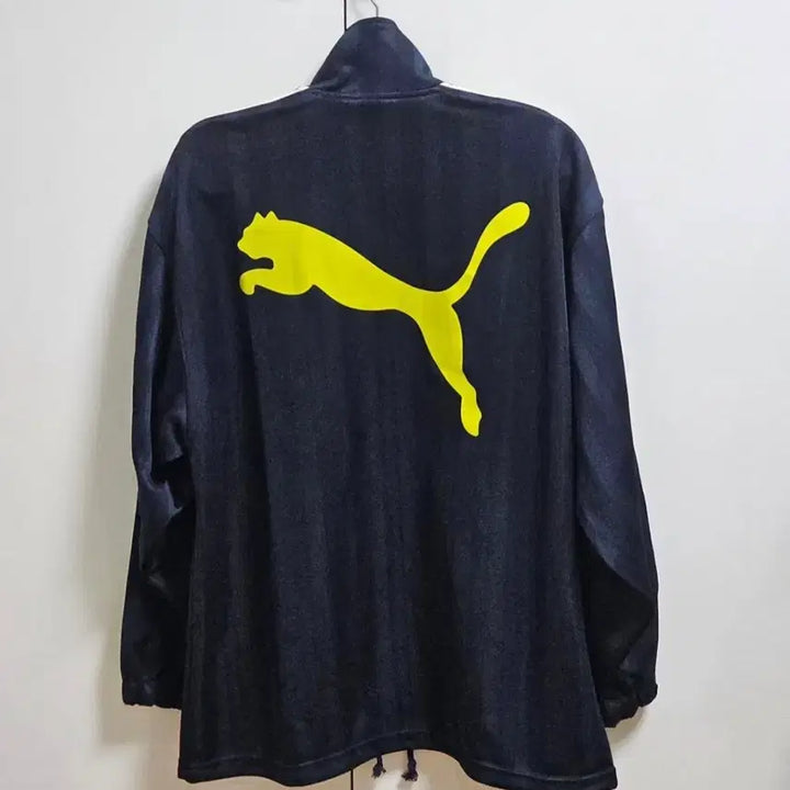 [BUNJANG] Puma Track Top Navy Jersey / 푸마 트랙탑 네이비/라임 포인트 져지