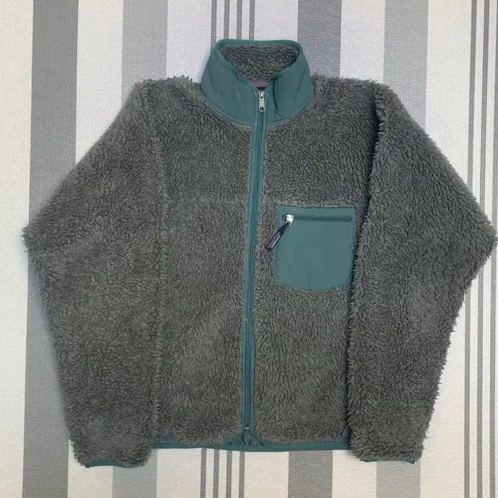 [BUNJANG] Patagonia Deep Pile Fleece Gray Jacket / [M]00s 파타고니아 딥파일 플리스 그레이