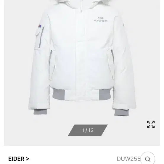 [BUNJANG] Ider Stucky 10th White Down Jacket / 아이더 스투키 10th 화이트 다운 자켓
