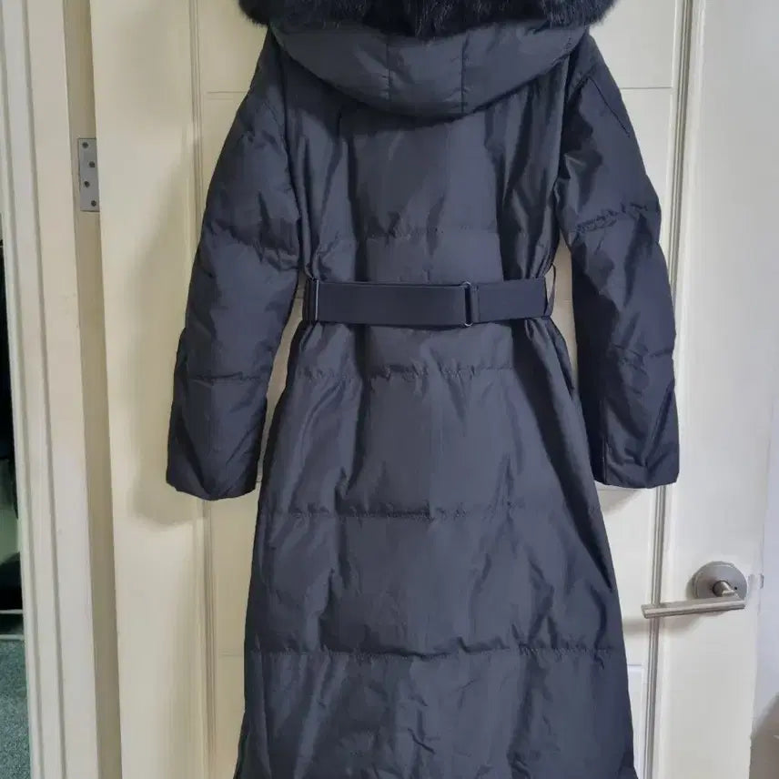 [SOLD OUT] DEWL 후드 퍼 롱패딩 블랙