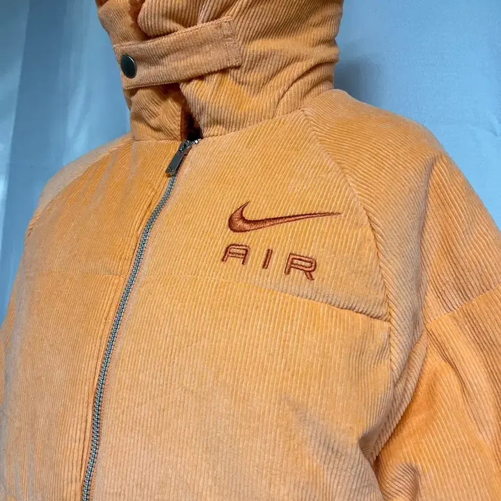 [BUNJANG] Nike Air Corduroy Padded Jacket Orange / 나이키 에어 코듀로이 패딩 오렌지