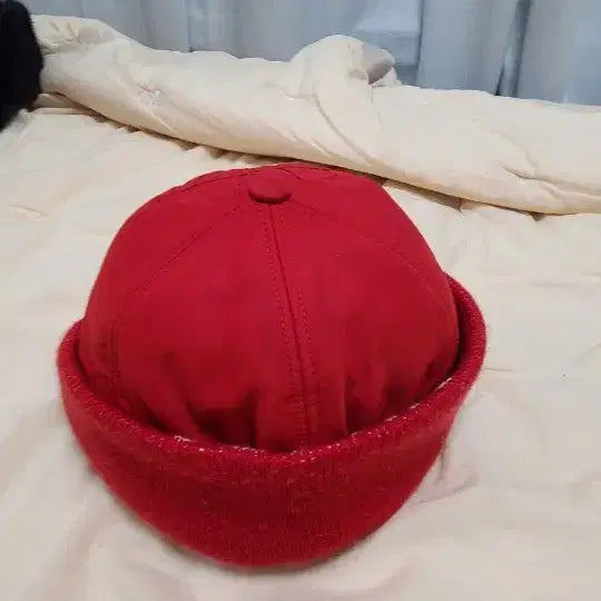 [BUNJANG] Volvik Red Golf Ear Flap Hat / 볼빅 빨간색 골프 귀달이 모자