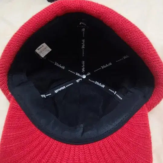 [BUNJANG] Volvik Red Golf Ear Flap Hat / 볼빅 빨간색 골프 귀달이 모자