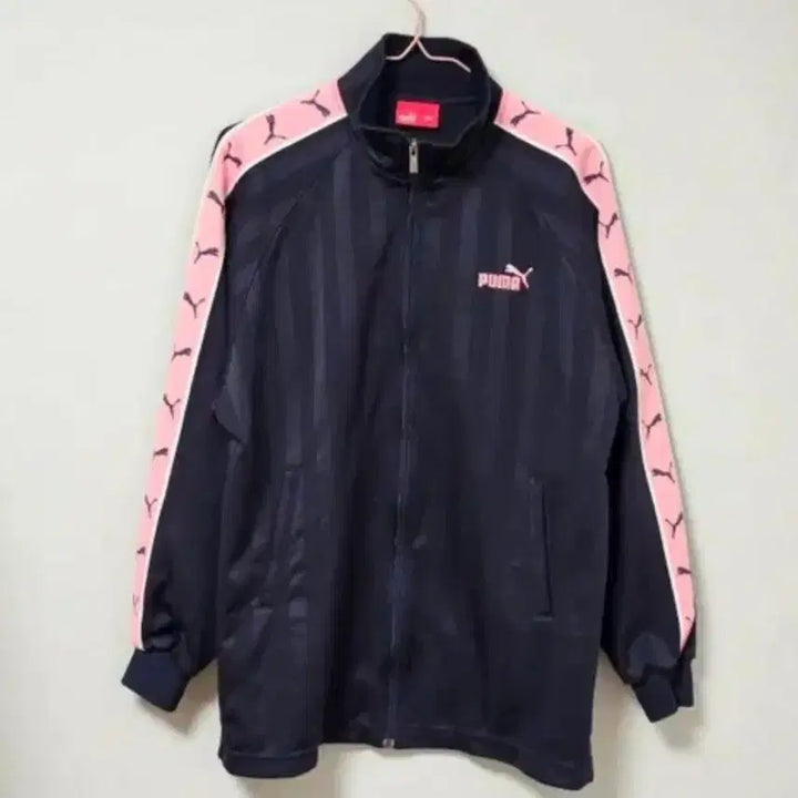 [BUNJANG] Puma Deep Navy Pink Track Top Jersey / 푸마 딥네이비 핑크 트랙탑 져지