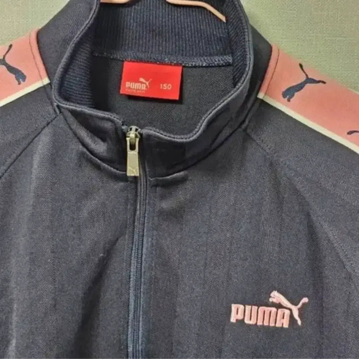 [BUNJANG] Puma Deep Navy Pink Track Top Jersey / 푸마 딥네이비 핑크 트랙탑 져지