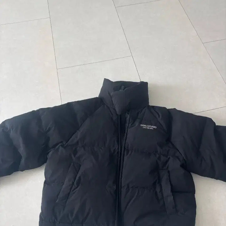 [BUNJANG] GOALSTUDIO Black Crop Down Padded Jacket (S) / GOALSTUDIO 오리털검정색크롭패딩S