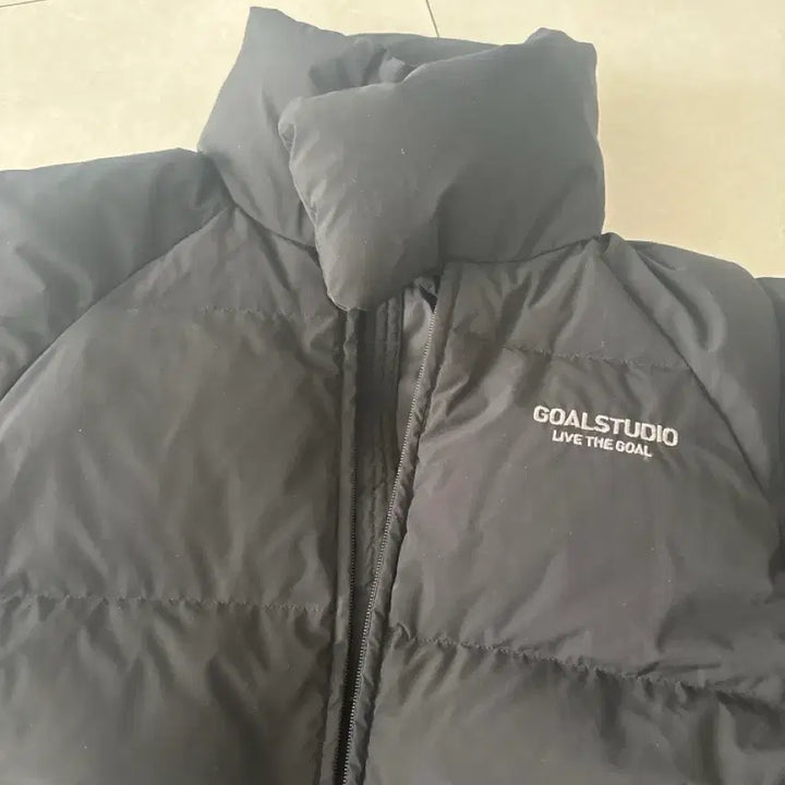 [BUNJANG] GOALSTUDIO Black Crop Down Padded Jacket (S) / GOALSTUDIO 오리털검정색크롭패딩S