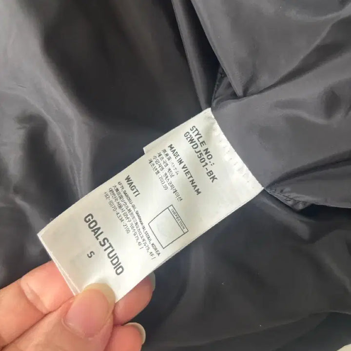 [BUNJANG] GOALSTUDIO Black Crop Down Padded Jacket (S) / GOALSTUDIO 오리털검정색크롭패딩S