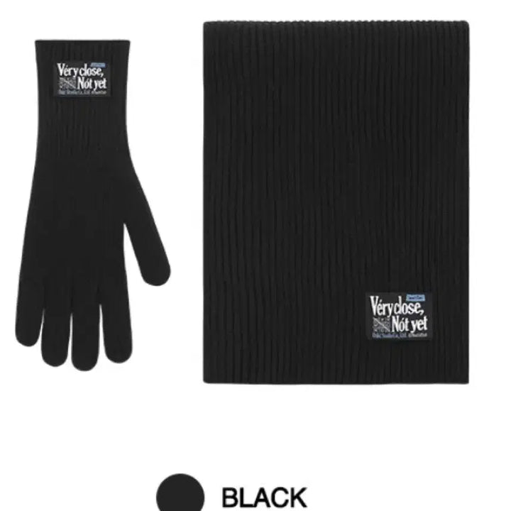 [BUNJANG] Odd Studio Black Gloves and Scarf Set / 오드스튜디오 장갑머플러세트 블랙