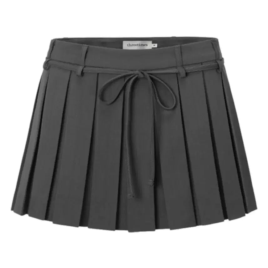 [BUNJANG] 3 Times Cheerly Skirt Gray M / 쓰리타임즈 치어리 스커트 그레이 M