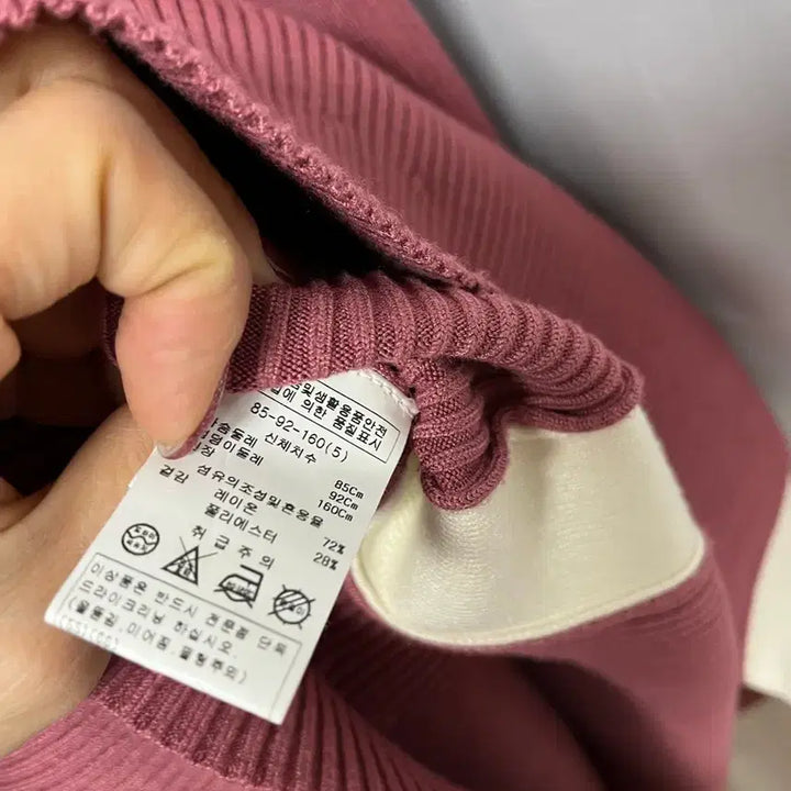 [BUNJANG] Minimum Ribbed Knit Long Dress / 미니멈 사선 버튼 포인트 골지 니트 롱 원피스