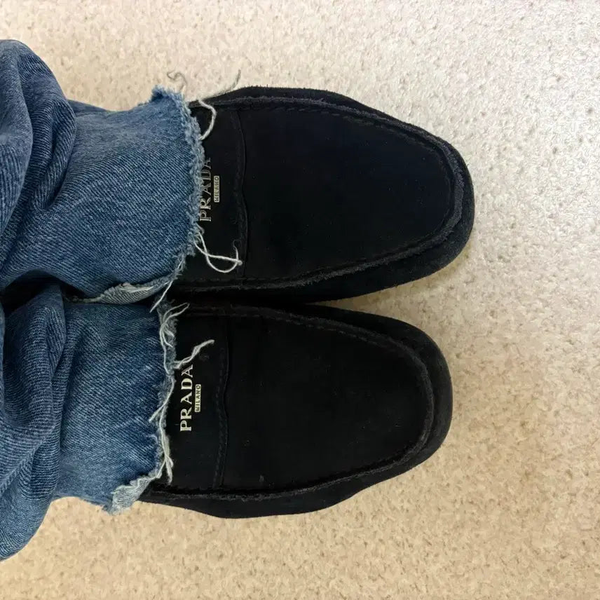 [BUNJANG] Prada Suede Driving Shoes / 프라다 스웨이드 드라이빙 슈즈 8.5