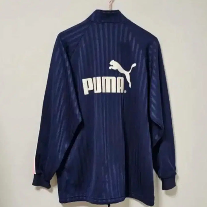[BUNJANG] Puma Navy/Pink Track Top Jersey / 푸마 네이비/핑크 트랙탑 져지