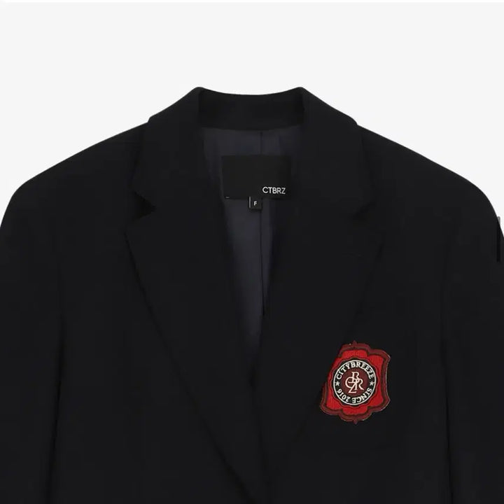 [BUNJANG] SITYBREEZE Wool Preppy Pointed Jacket / 시티브리즈 울 프레피 와펜 포인트 자켓