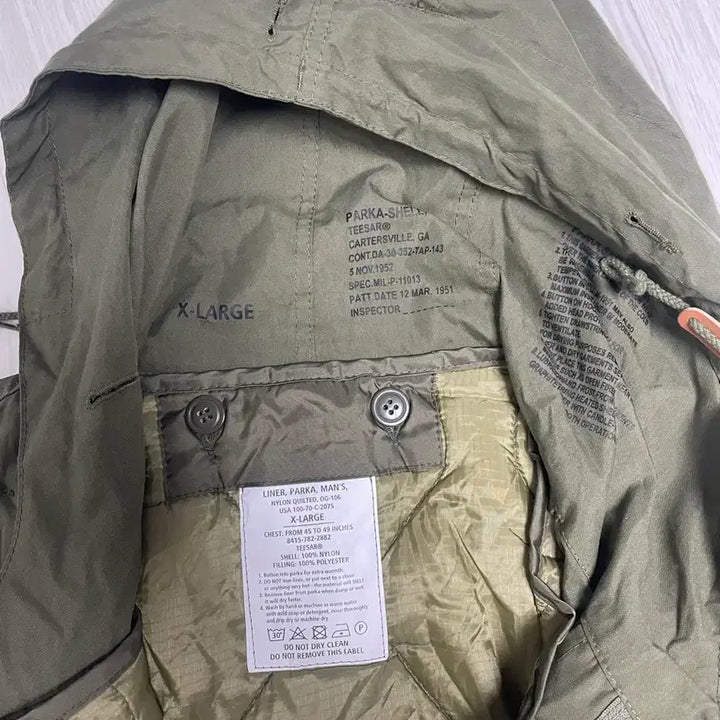 [BUNJANG] M51 Fishtail Parka XL (Includes Liner) / 밀텍 m51 피쉬테일 XL 개파카 1951 내피포함 독일산 새상품급