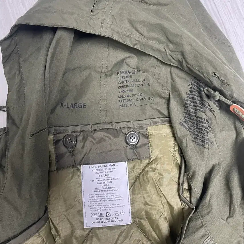 [BUNJANG] M51 Fishtail Parka XL (Includes Liner) / 밀텍 m51 피쉬테일 XL 개파카 1951 내피포함 독일산 새상품급