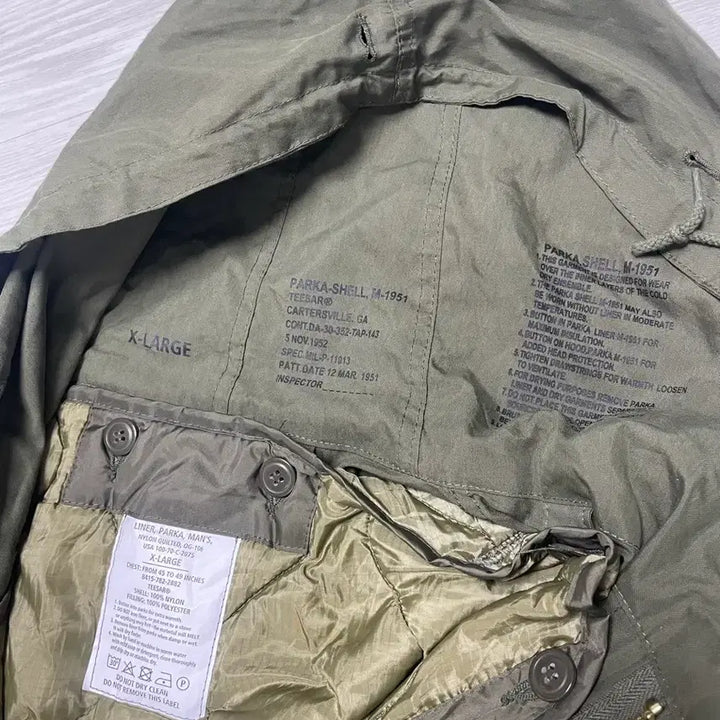 [BUNJANG] M51 Fishtail Parka XL (Includes Liner) / 밀텍 m51 피쉬테일 XL 개파카 1951 내피포함 독일산 새상품급